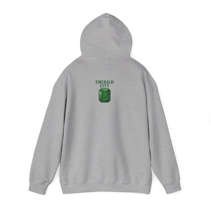 Seattle Bird & Floral Unisex Hoodie, Cozy Sweatshirt, Gift for Nature Lovers, Casual Wear, Travel Souvenir, Relaxed Style