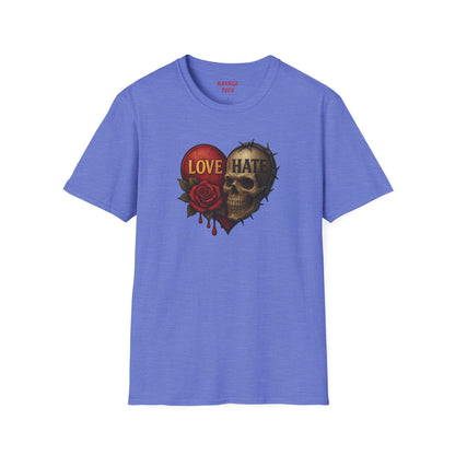 Love & Hate Skull Graphic Tee