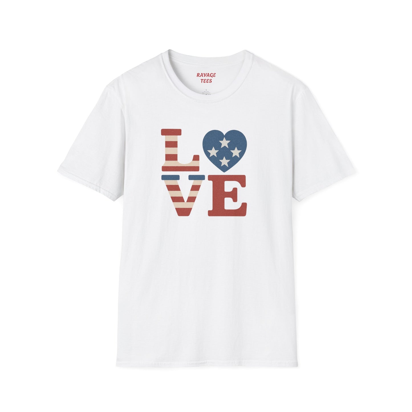 "Freedom & Love" Tee: Unisex 4th of July Graphic Shirt Gift