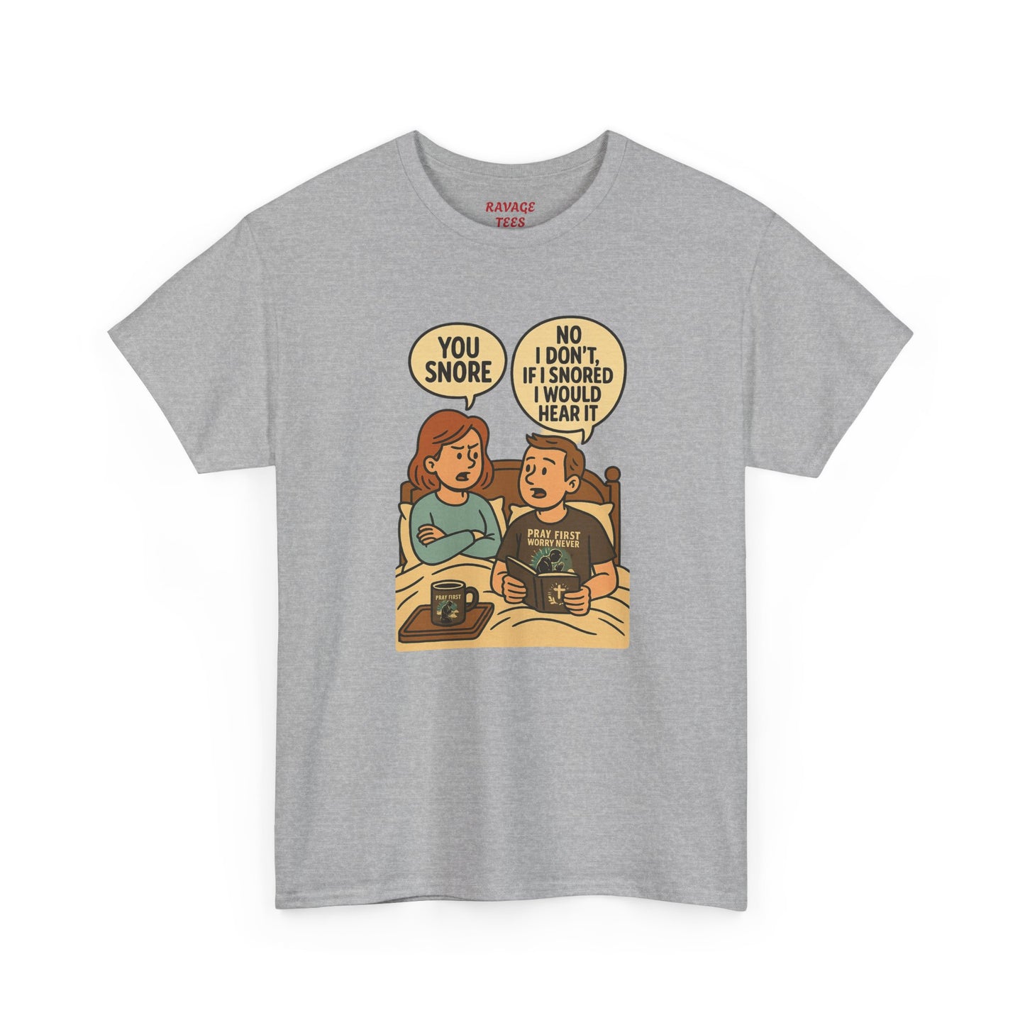 Unisex Snoring Humor T-Shirt | Funny Tee for Couples