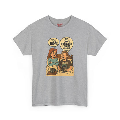 Unisex Snoring Humor T-Shirt | Funny Tee for Couples