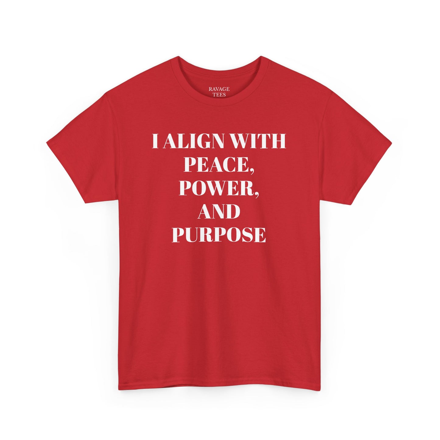 I ALIGN WITH PEACE, POWER AND PURPOSE Tee, Unisex T-Shirt, Soft Cotton Shirt, Minimalist Apparel, Meditative Style, Everyday Wear