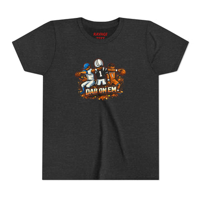 Youth Football Tee - 'Dab On Em' Kids Sports T-Shirt