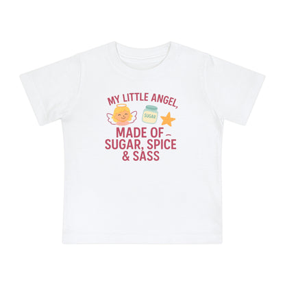 Sugar, Spice & Sass Baby T-Shirt, Cute Baby Shirt, Infant Tee, Baby Shower Gift, Toddler T-Shirt, Girl's Birthday Outfit