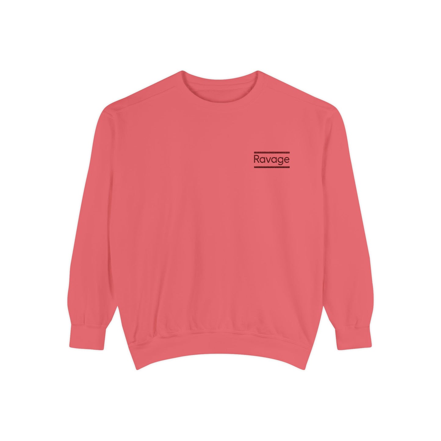 RAVAGE Minimal Logo Sweatshirt — Casual Branded Crewneck