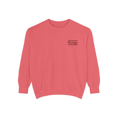RAVAGE Minimal Logo Sweatshirt — Casual Branded Crewneck