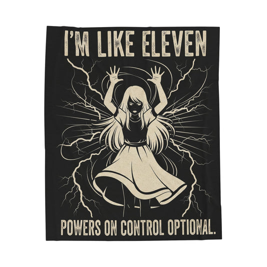 Eleven Powers Velveteen Plush Blanket - Cozy Throw for Fans, Kids, Gifts, Home Decor, Room Accent
