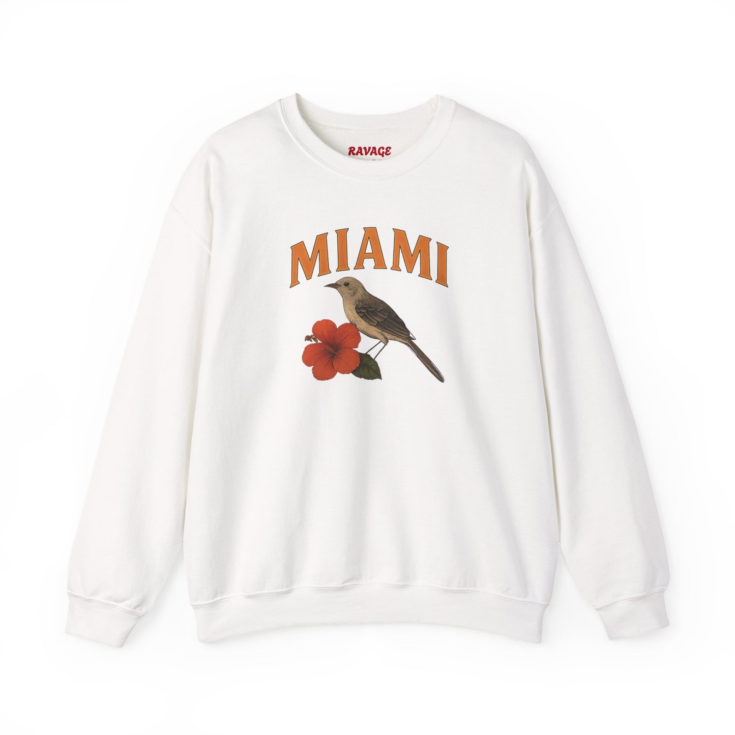RAVAGE Miami's City Vibe Unisex Crewneck Sweatshirt-Cozy Street Gear