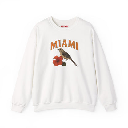 RAVAGE Miami's City Vibe Unisex Crewneck Sweatshirt-Cozy Street Gear