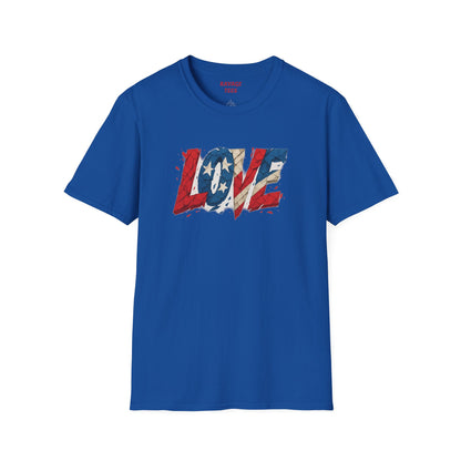 "Freedom & Love" Tee: Unisex 4th of July Graphic Shirt Gift