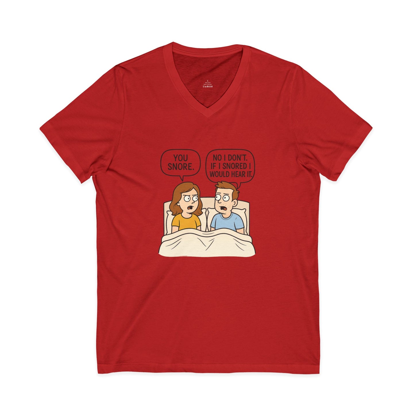Unisex Comfortable T-Shirt, Humorous Sleepwear, Gift for Couples, Quirky Bedtime Shirt, Relationship Humor