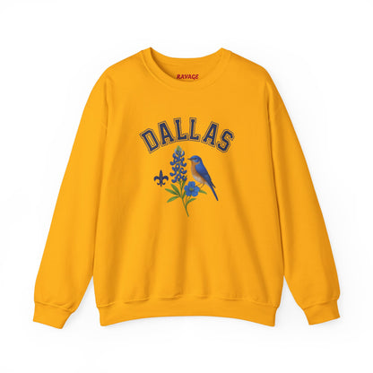 RAVAGE DALLAS - City Vibe Sweatshirt | Unisex Cardinal Crewneck, Cozy Fall Fashion, Casual Wear, Bird Lover Gift Idea