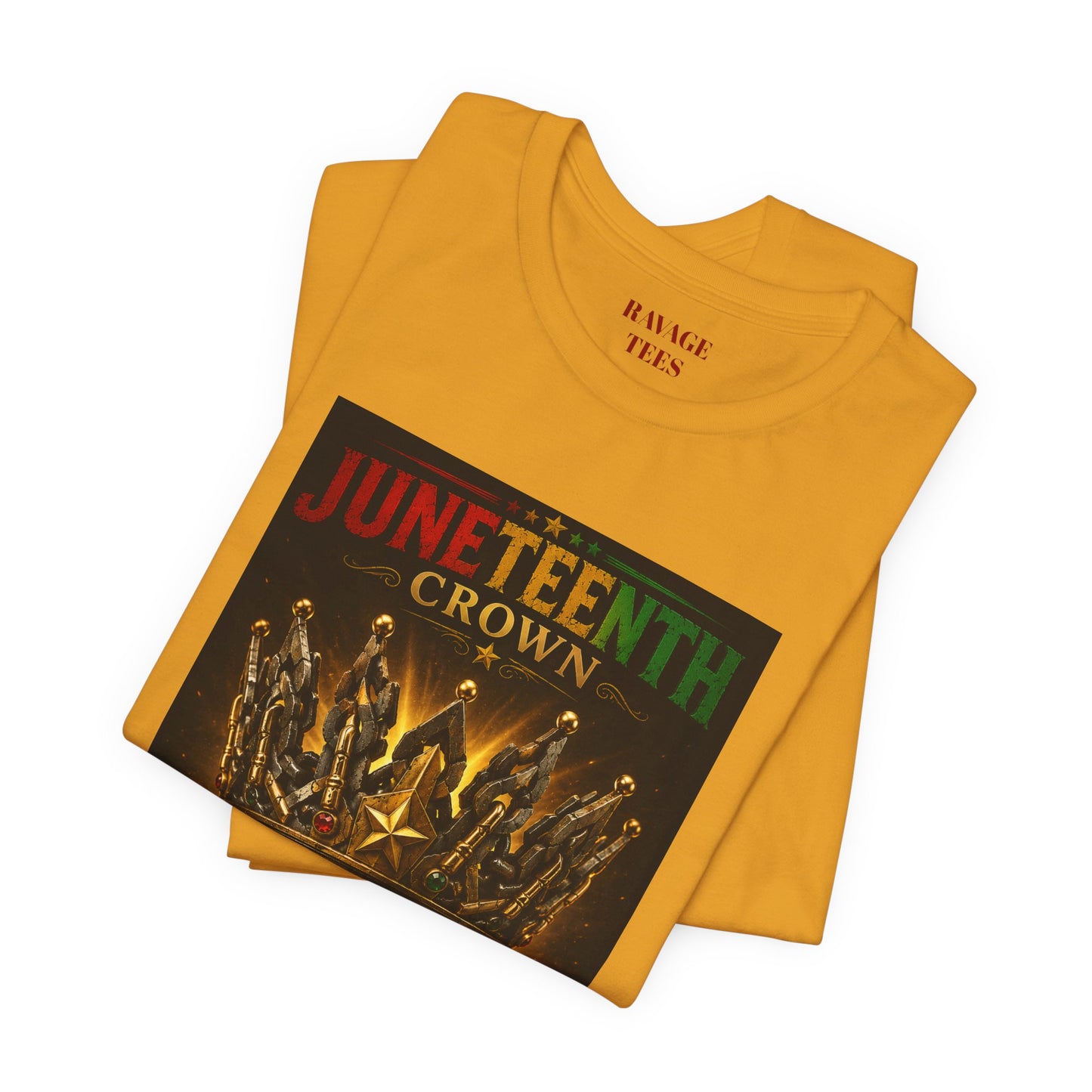Juneteenth Crown Tee — "From Bondage to Brilliance"