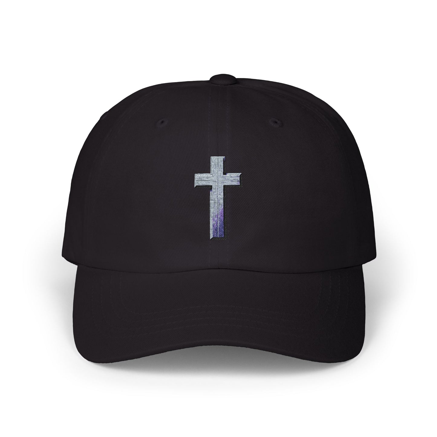 Classic Cap with Colorful Cross Design
