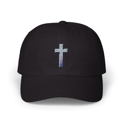 Classic Cap with Colorful Cross Design