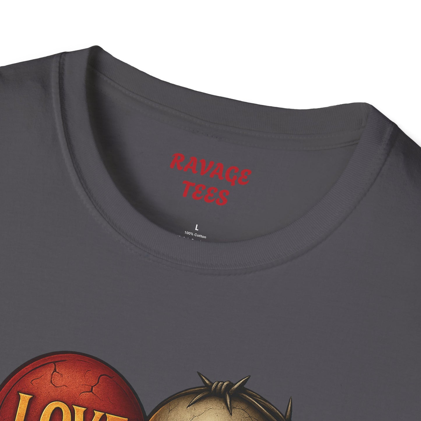 Love & Hate Skull Graphic Tee