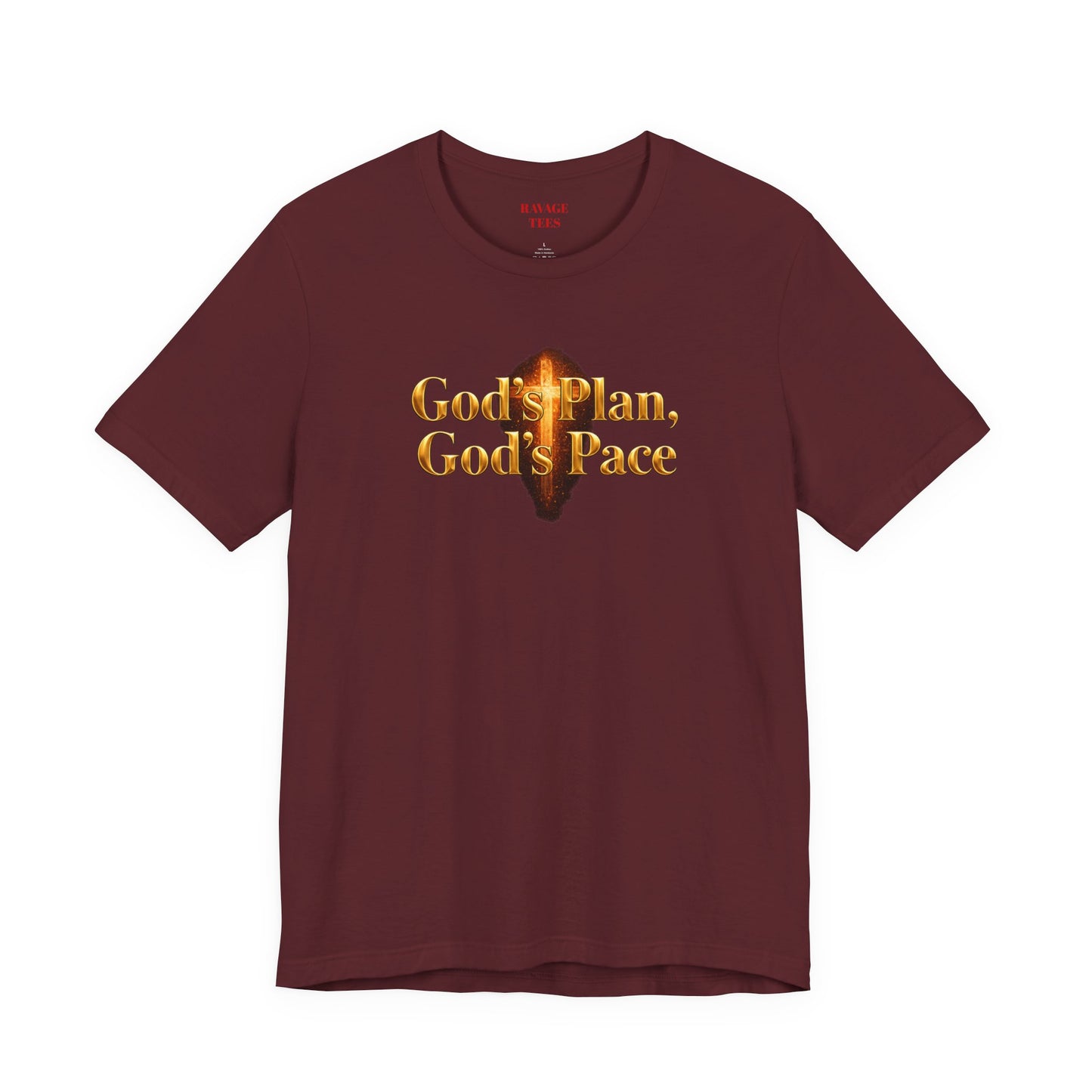 Christian Tee "God's Plan, God's Pace"