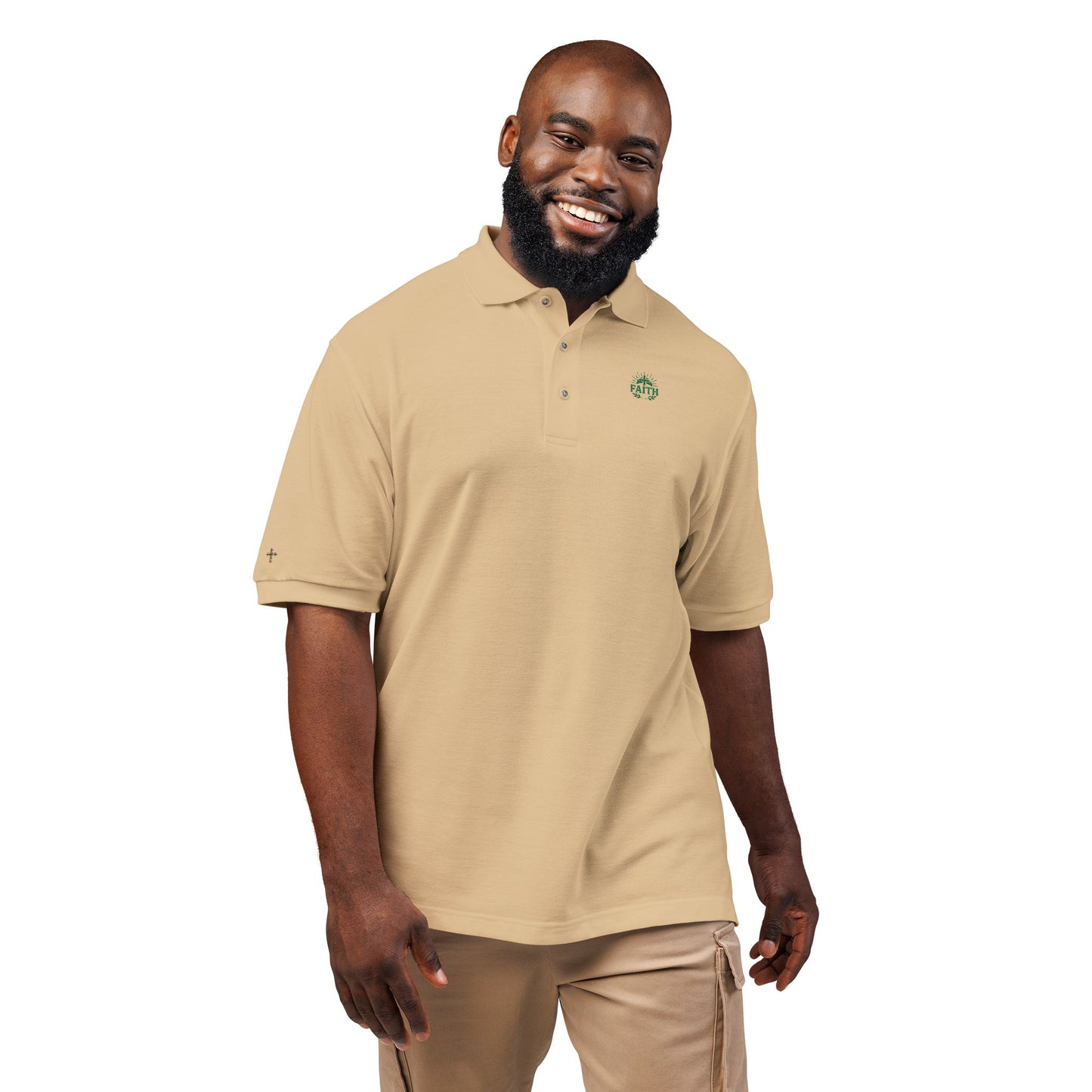 Faith Embroidered Unisex Polo Shirt
