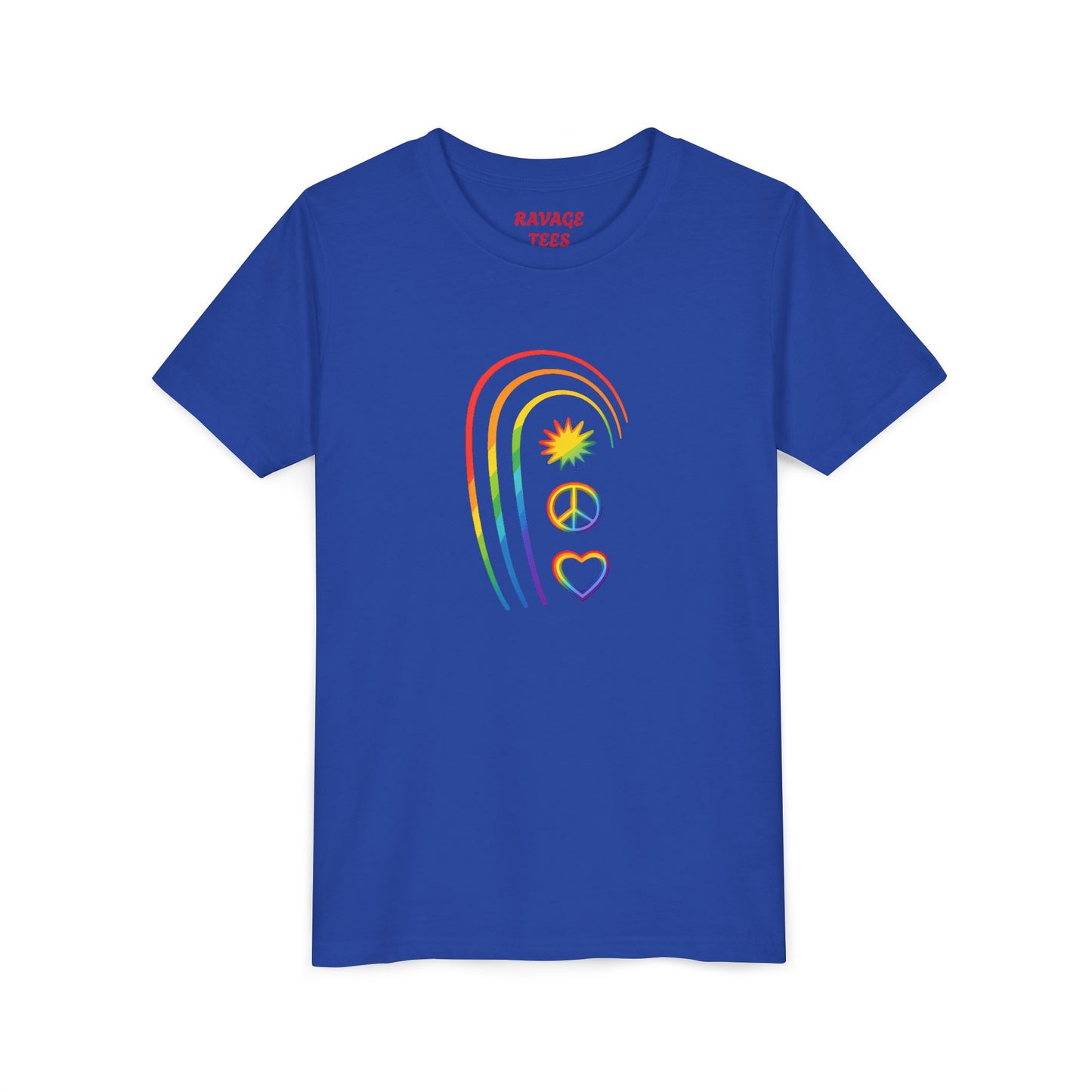 Youth Rainbow Peace & Love Tee