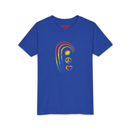 Youth Rainbow Peace & Love Tee