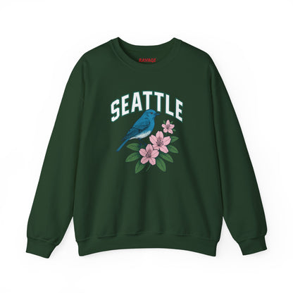 RAVAGE Seattle Vibe Unisex Crewneck Sweatshirt-Cozy Street wear