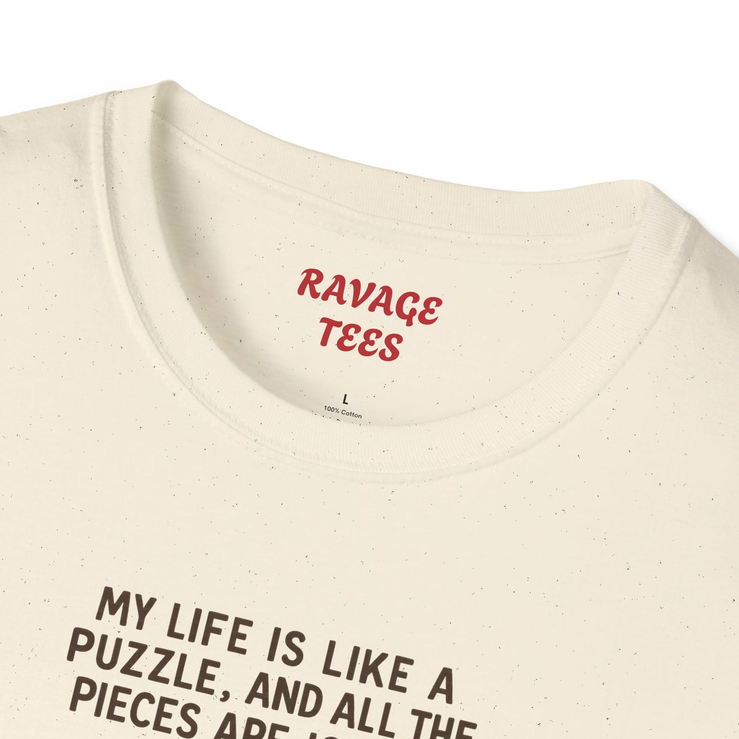 Puzzle Issues Unisex Tee – Funny Quote T-Shirt, Humor Gift, Casual Everyday Wear, Unique Puzzle Lover Shirt"