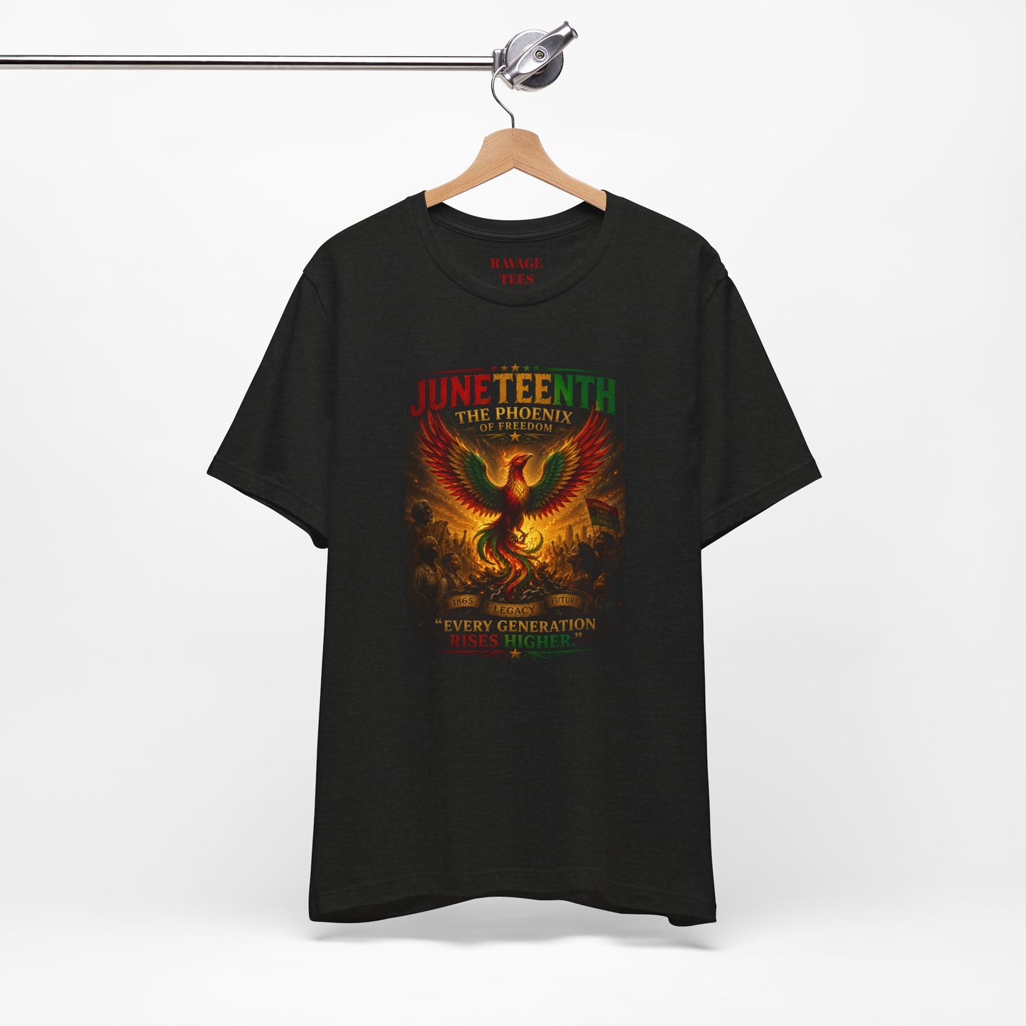 Juneteenth Phoenix Tee — "Every Generation rRises Higher"