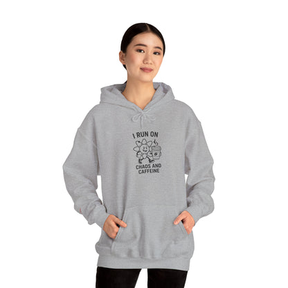 Caffeine Chaos Hoodie - Cozy Unisex Sweatshirt, Ideal for Coffee Lovers, Gift for Friends, Birthday, Relaxation, Casual Wear