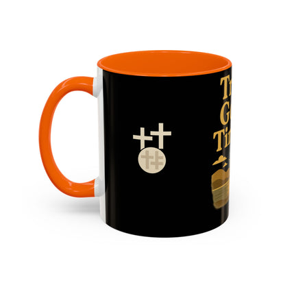 Trust God's Timing Christian Coffee Mug – Inspirational Accent Cup (11oz & 15oz), Faith-Based Gift for Coffee & Tea Lovers