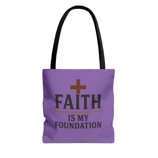 Faith Is My Foundation Tote Bag, Inspirational Gift for Believers, Church Fundraiser, Stylish Shopping Bag, Everyday Tote, Christian [...]