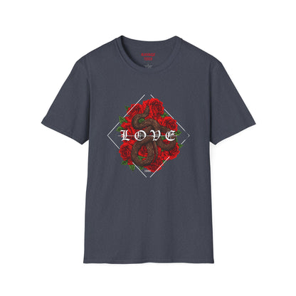 Romantic Floral Love Tee, Unisex Rose T-Shirt