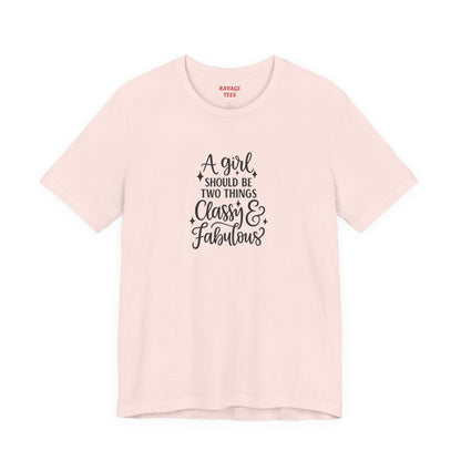 "Classy & Fabulous" Graphic Tee | Women's Fashion T-Shirt