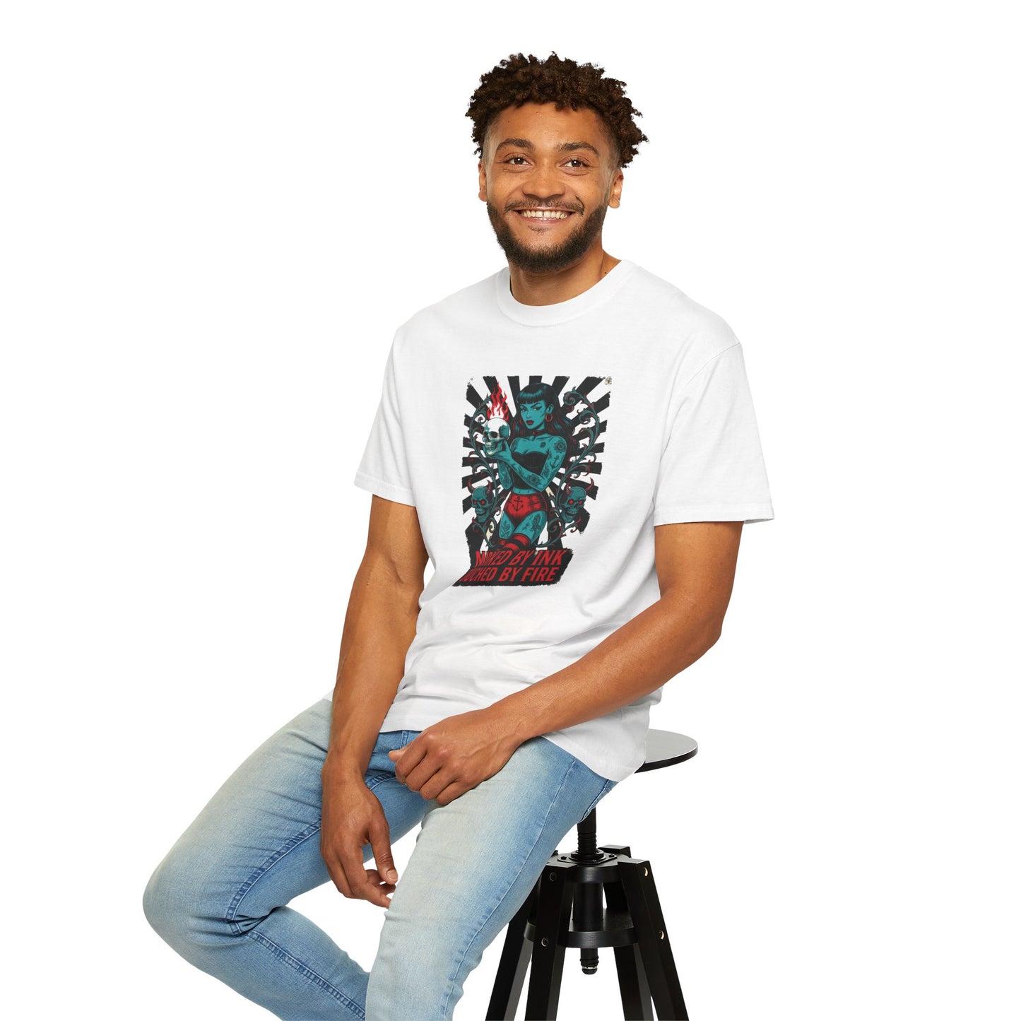 Mark By Ink Touch By Fire-Bold Graphic Tee