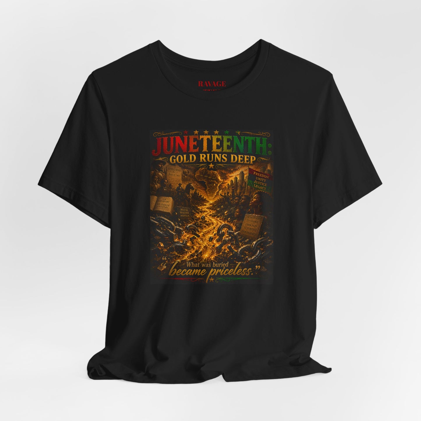 Juneteenth 'Gold Runs Deep' T-Shirt