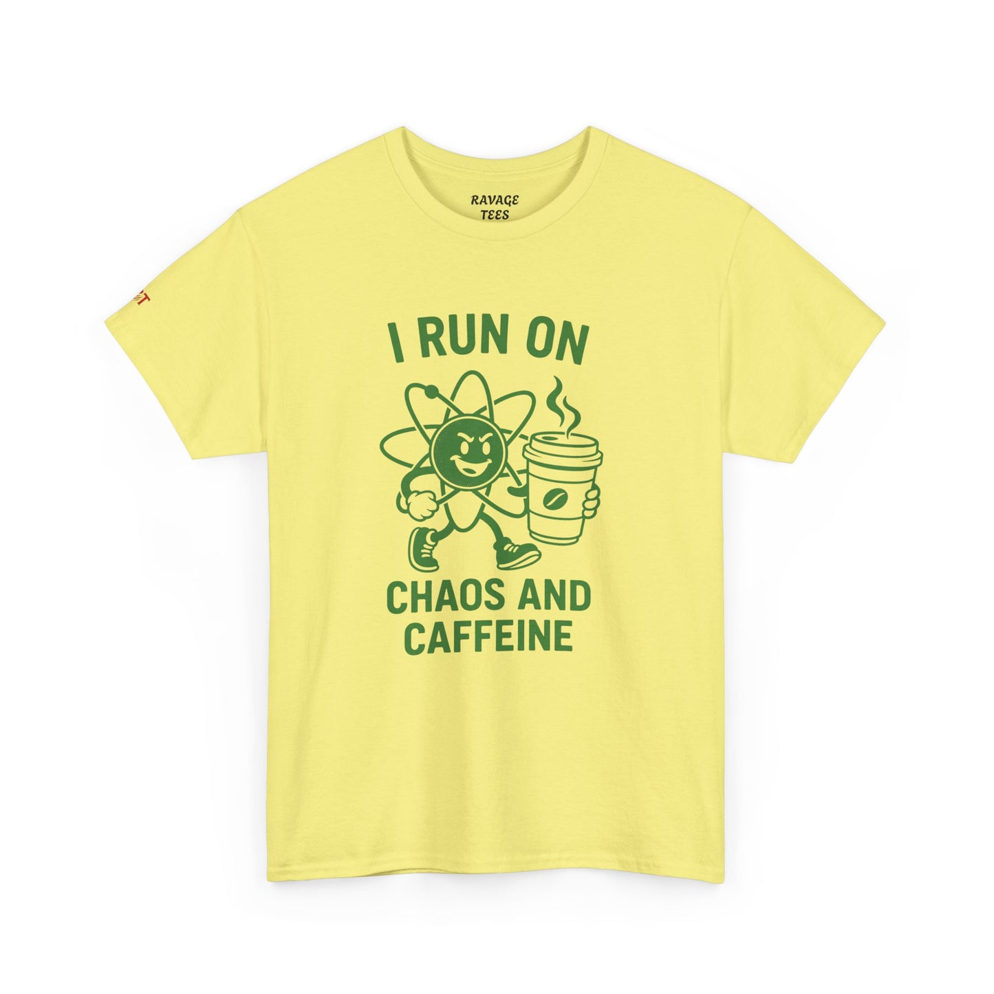 Caffeine Chaos Tee - Fun Unisex Shirt for Coffee Lovers