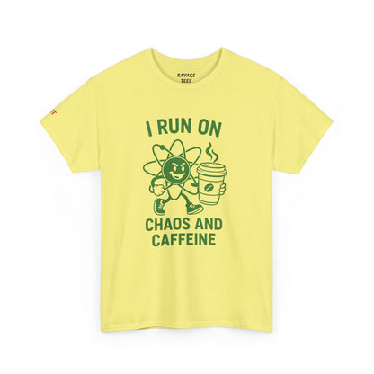 Caffeine Chaos Tee - Fun Unisex Shirt for Coffee Lovers