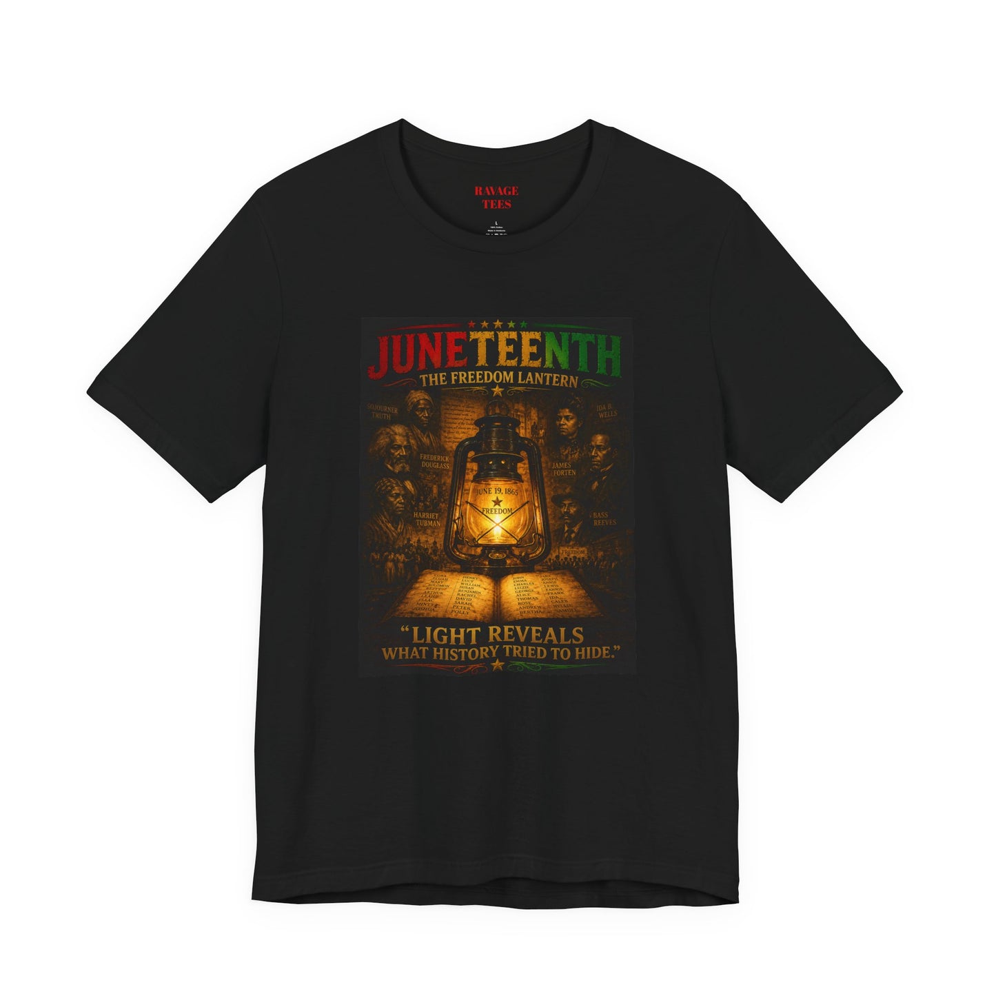 Juneteenth Lantern T-Shirt – "Light Reveals What History Tried to Hide"