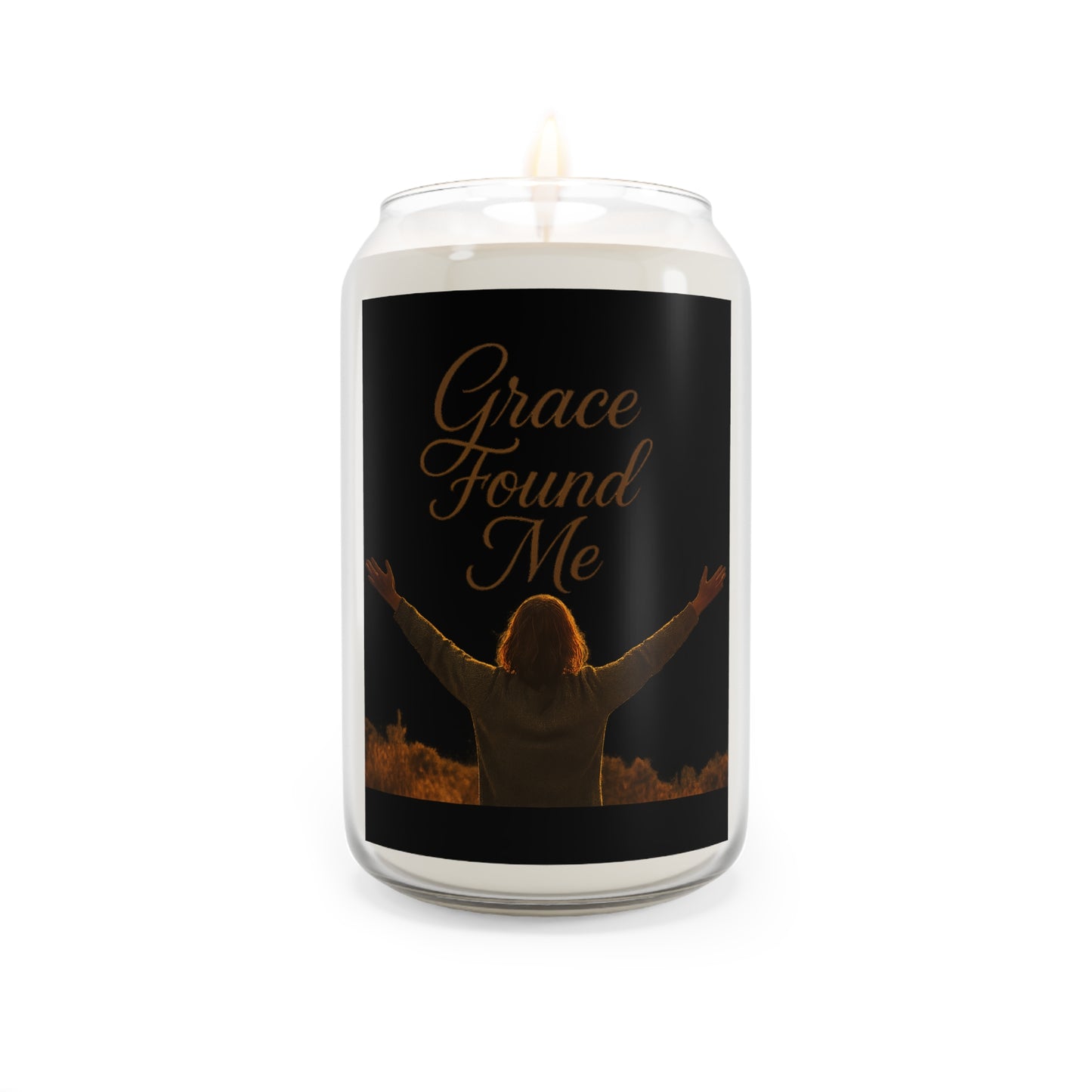 Grace Found Me Scented Soy Candle, Inspirational Aromatherapy Candle, Gift for Home, Relaxation Candle, Self-Care Candle