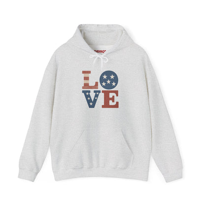 Unisex Hooded Sweatshirt with 'LOVE' Design - Cozy Gift for Friends, Valentine's Day, Casual Wear, Relaxation, Everyday Use