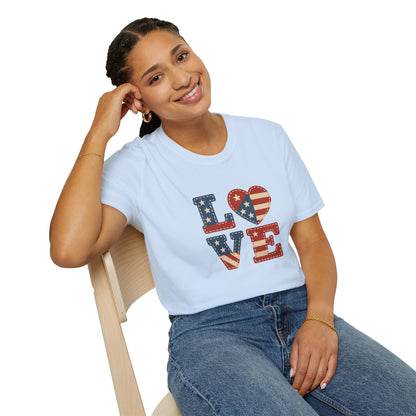 Soft Unisex Graphic Tee | Freedom & Love Shirt for Gifting & Daily Wear
