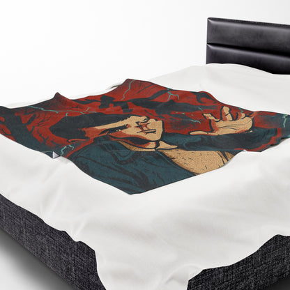 Stranger Vibes Velveteen Plush Blanket