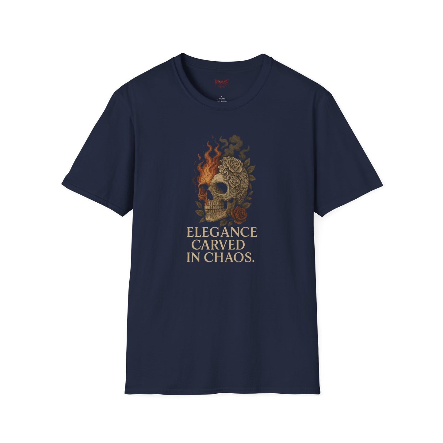 ELEGANCE CARVED IN CHAOS Unisex Graphic T-Shirt – Casual Streetwear