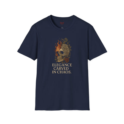 ELEGANCE CARVED IN CHAOS Unisex Graphic T-Shirt – Casual Streetwear