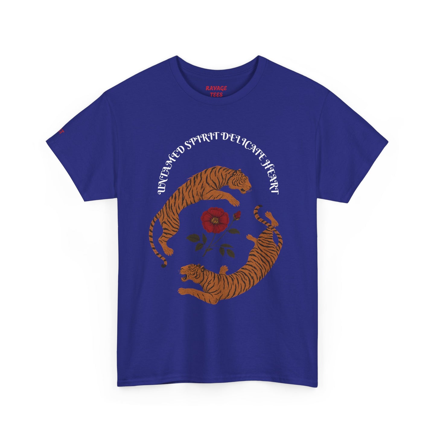 Black Tiger & Rose Graphic Tee