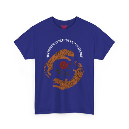 Black Tiger & Rose Graphic Tee