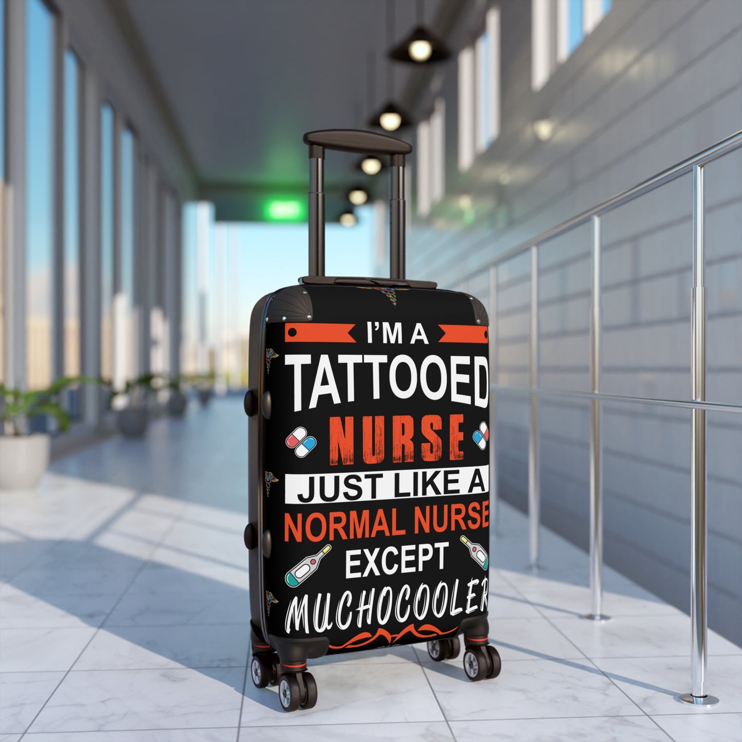 Tattooed Nurse Suitcase: Travel Gear, Weekend Getaway Bag, Nurse Appreciation Gift