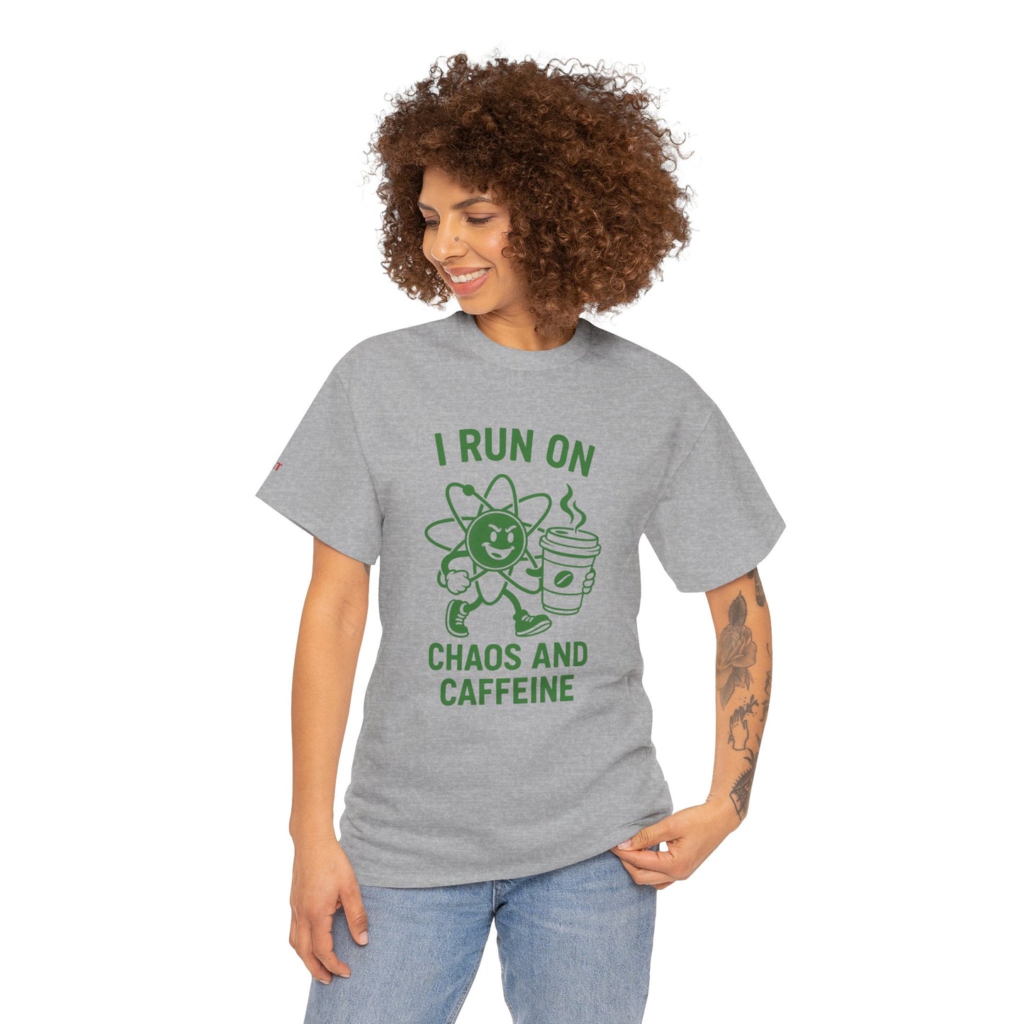 Caffeine Chaos Tee - Fun Unisex Shirt for Coffee Lovers