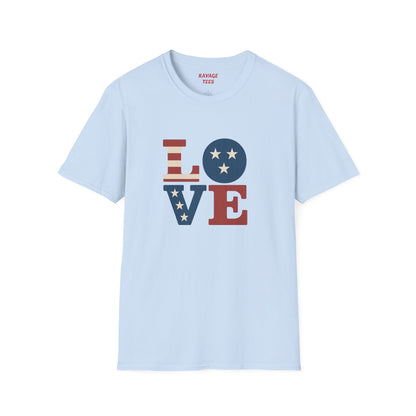 "Freedom & Love" Graphic Tee | Unisex Shirt for July 4th