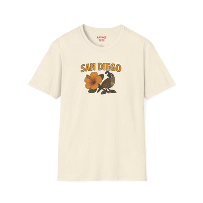 SAN DIEGO Vibes Unisex T-Shirt – Casual Summer Tee, Beachwear, Travel Outfit, Vacation Style, Gift for Him or Her