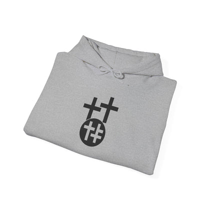 Calvary Cross Unisex Hoodie – Faith-Based Apparel, Christian Symbol Tee, Everyday Casual Wear, Inspirational Gift